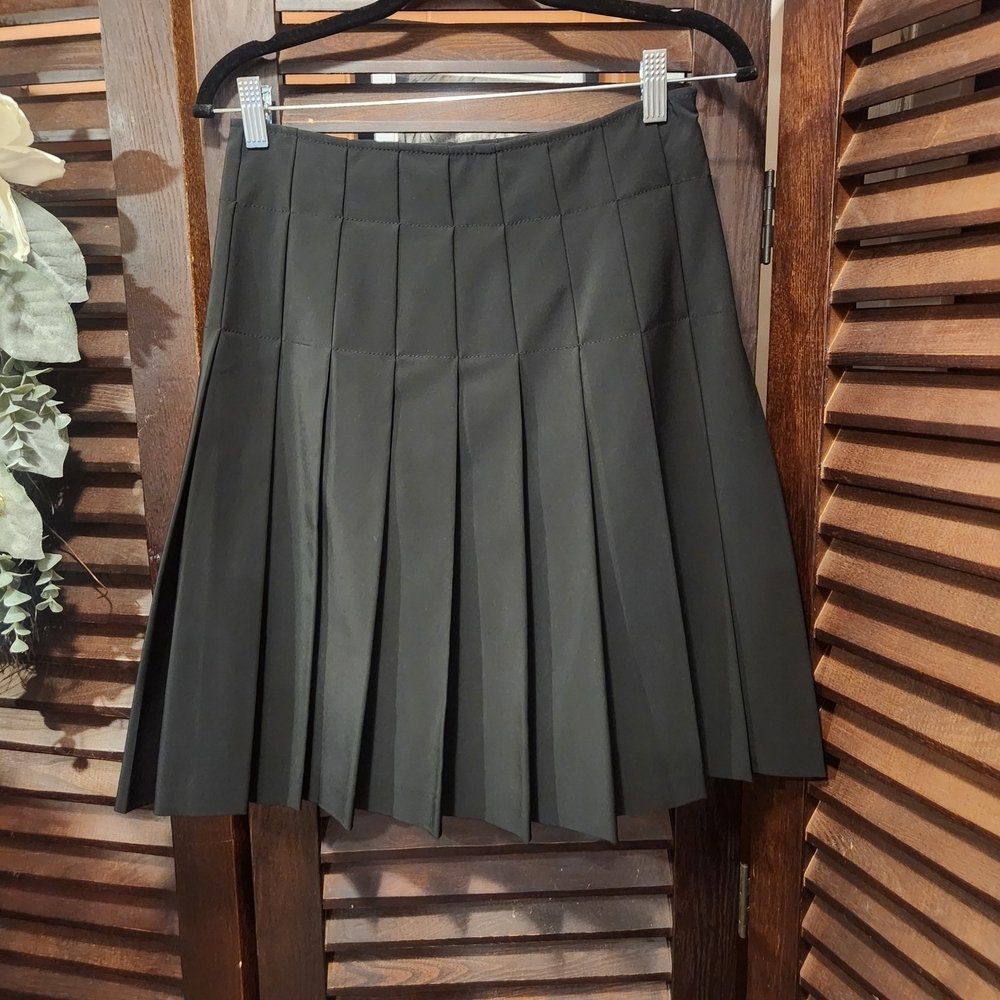 Theory Black Skater Skirt